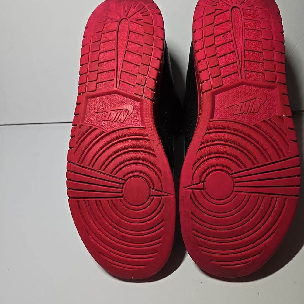 Nike Air Jordan 1 Flight 5 Black/Red Or Pink Sz 6Y Gently Worn - Picture 10 of 12